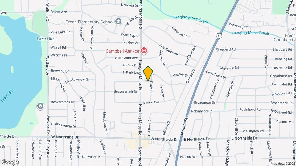 4171 Plaza St Map and Location Details