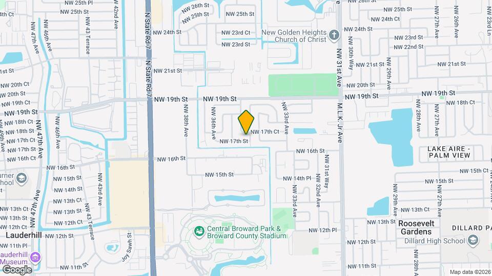 3461 NW 17th St Map and Location Details