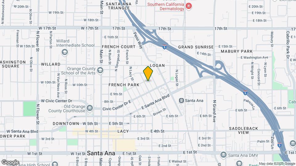 825 N Garfield St Mapa y Detalles de la Ubicación