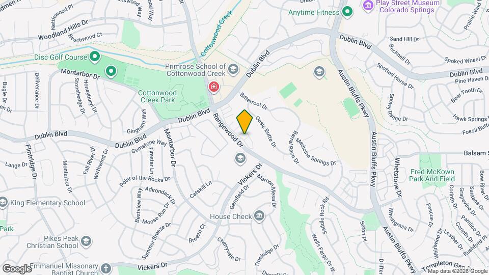 4218 Mesa Overlook Point Map and Location Details