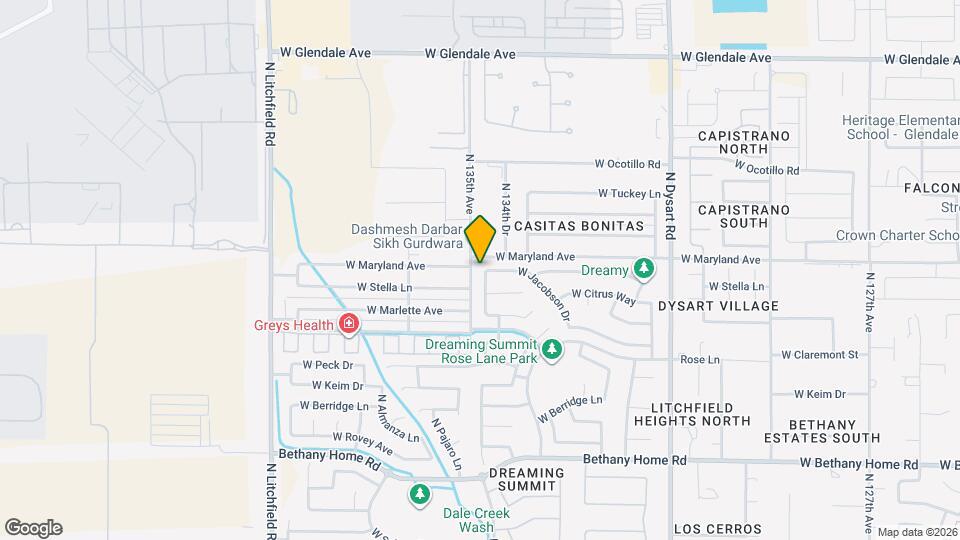 6424 N Florence Ave Map and Location Details