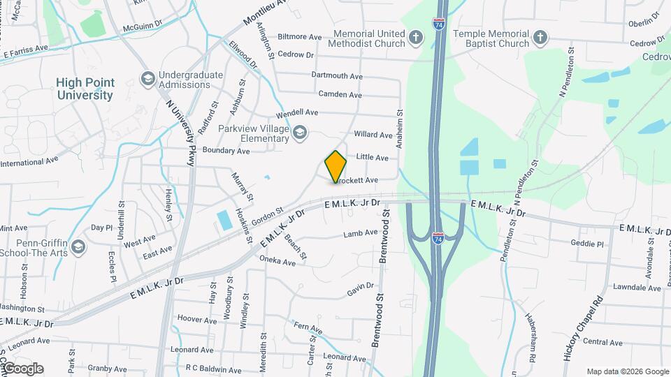 1616 Brockett Ave Map and Location Details