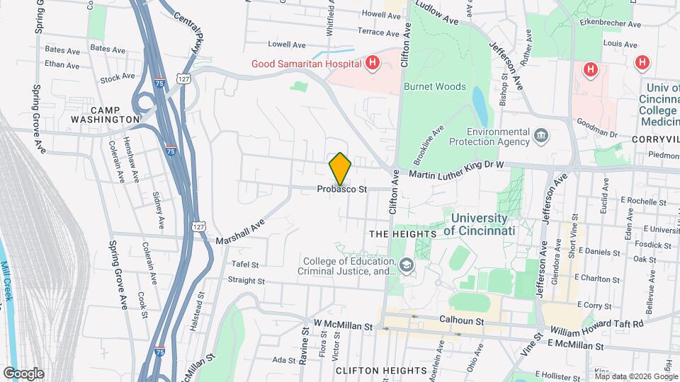 371 Probasco St Map and Location Details