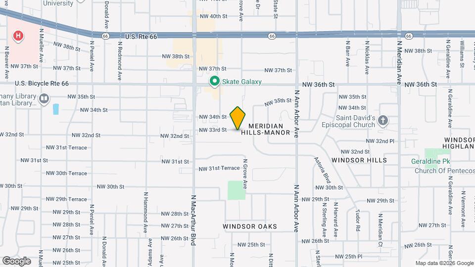 5704 NW 33rd St Map and Location Details