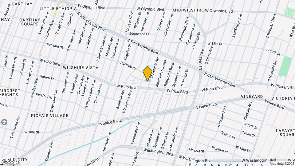 1371 S Cloverdale Ave Map and Location Details
