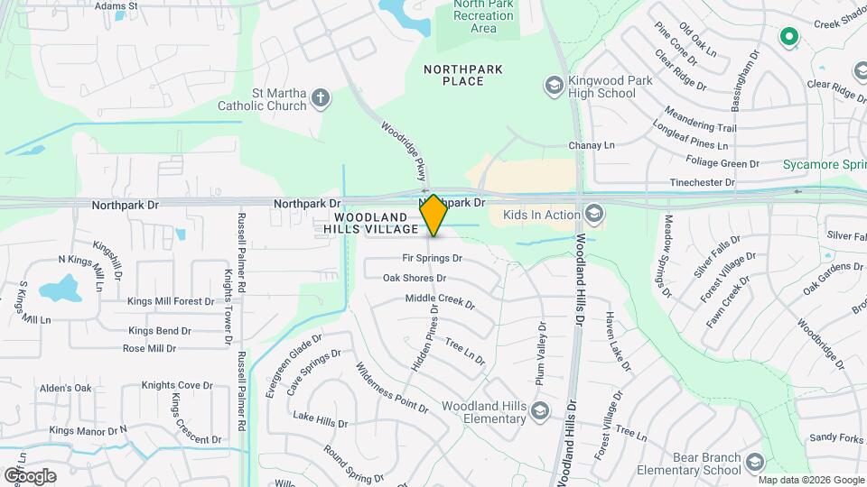 2102 Lake Creek Dr Map and Location Details