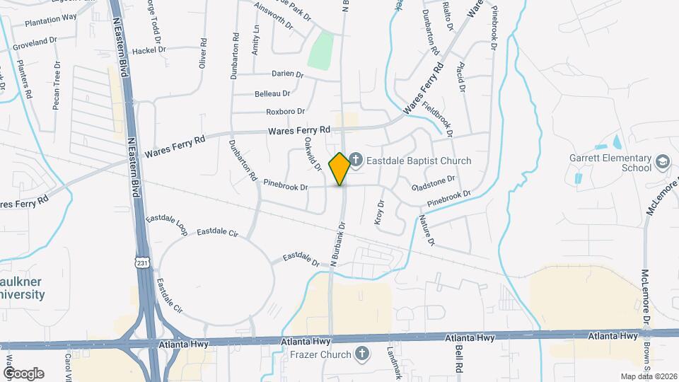 341 N Burbank Dr Map and Location Details