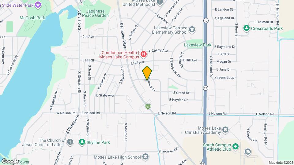 1104-1106 S Grand Dr Map and Location Details