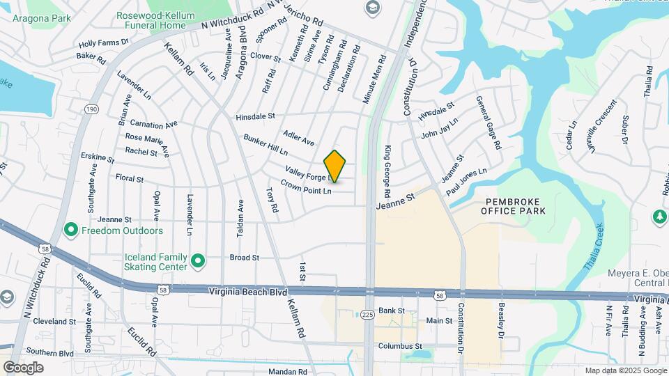 4616 Crown Point Ln Map and Location Details