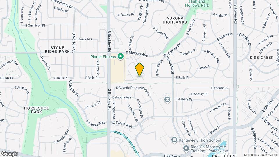 1861 S Pitkin Cir Map and Location Details