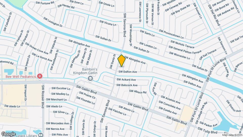 2586 SW Dawn St Map and Location Details