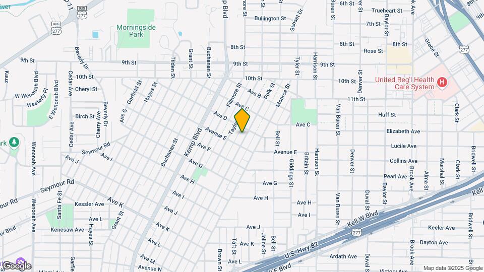 1406 Polk St Map and Location Details