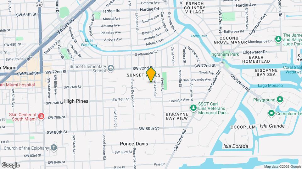 7400 SW 47th Ct Map and Location Details