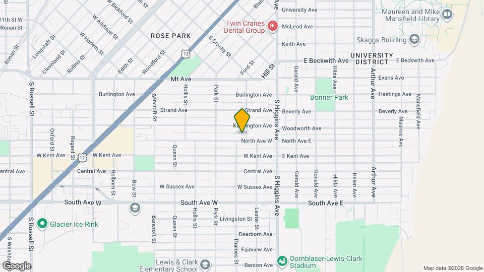 202 North Ave W Mapa y Detalles de la Ubicación