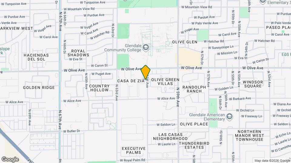 6108 W Townley Ave Map and Location Details