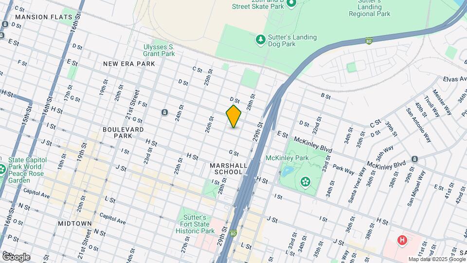 2719 F St Mapa y Detalles de la Ubicación