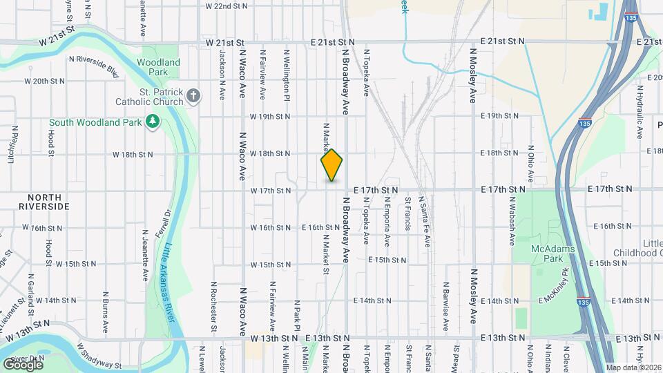 1802 N Market St Map and Location Details