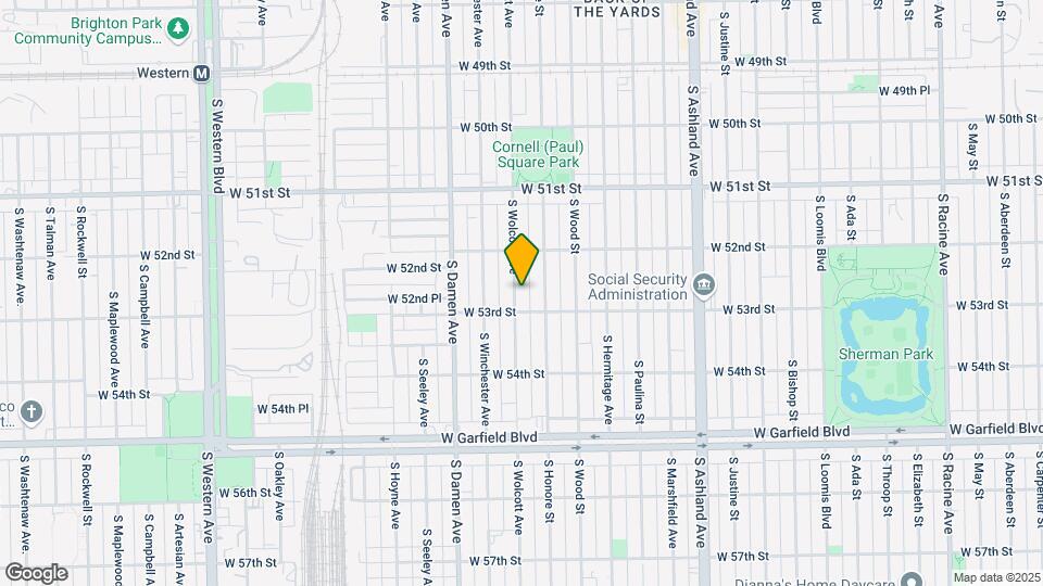 5241 S Wolcott Ave Map and Location Details