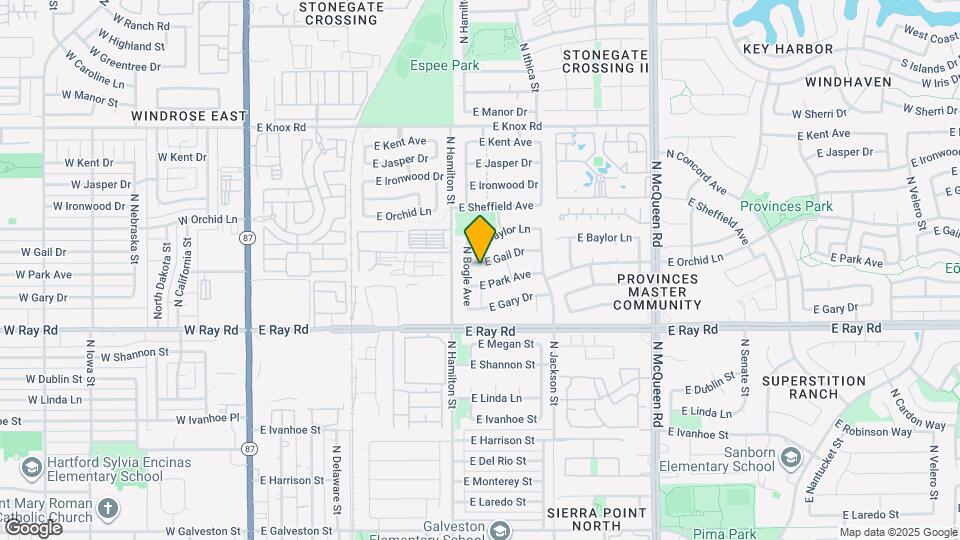 641 E Gail Dr Map and Location Details