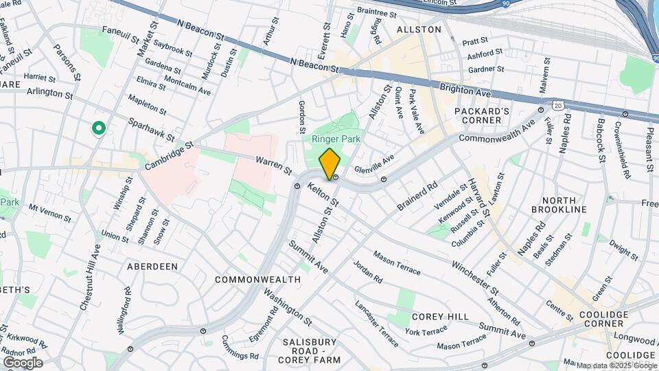 1404 Commonwealth Ave Map and Location Details
