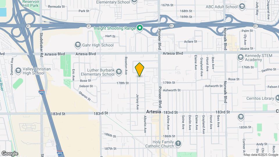 17700 Jersey Ave Map and Location Details