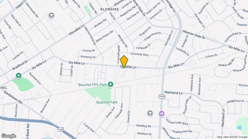 6512 Six Mile Ln Map and Location Details