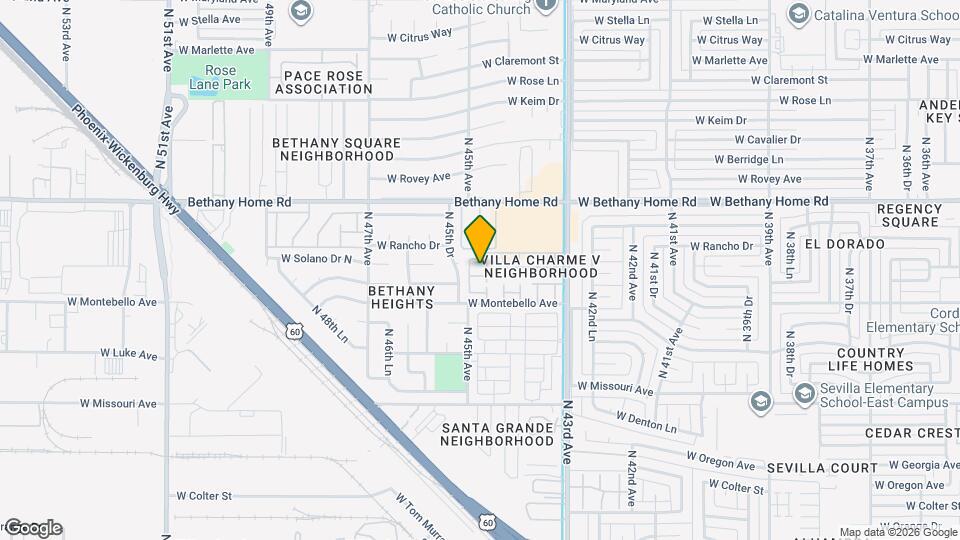 4440 W Solano Dr N Map and Location Details