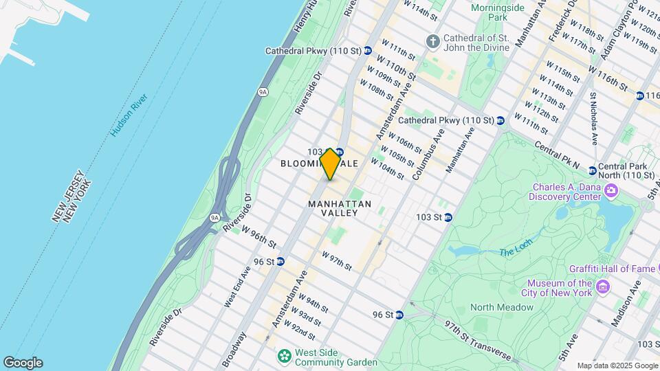 215 W 101st St Map and Location Details