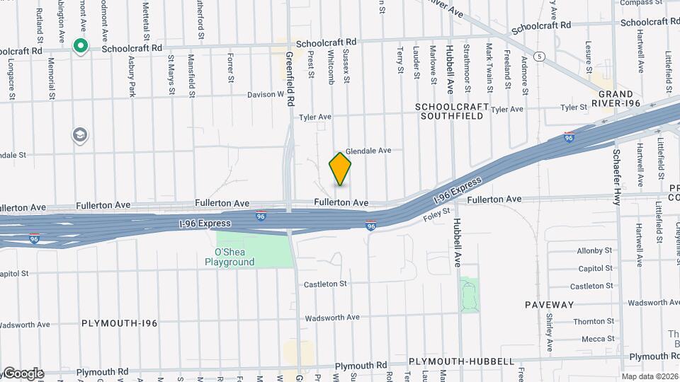 12628 Whitcomb Map and Location Details