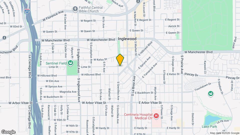 506 S Grevillea Ave Map and Location Details