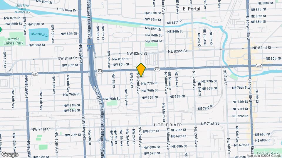 7731 NW 2nd Ave Map and Location Details