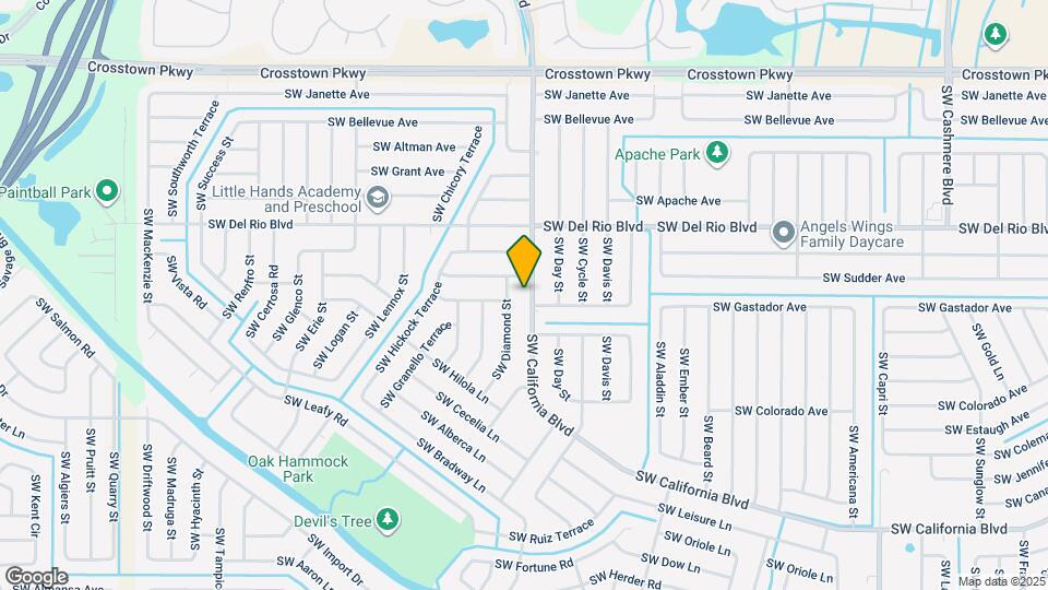 1726 SW California Blvd Map and Location Details