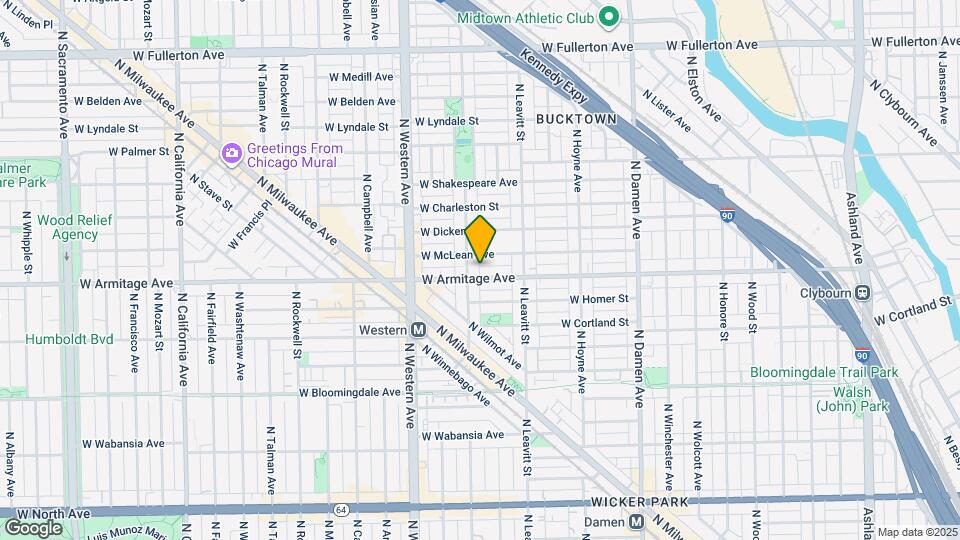 2246 W Armitage Ave, Unit 3 Map and Location Details