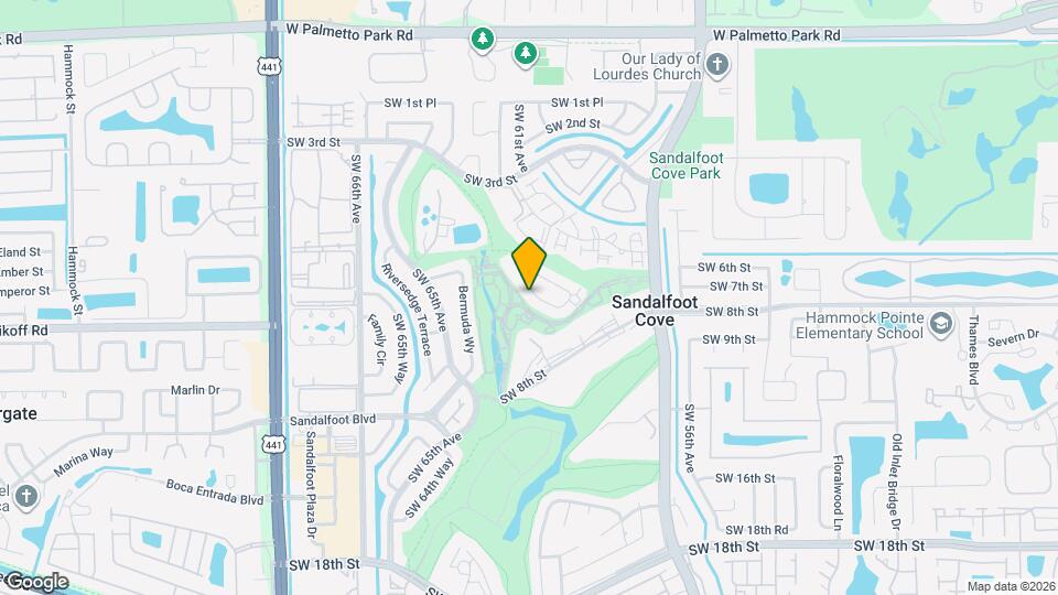 9390 SW 61st Way Map and Location Details