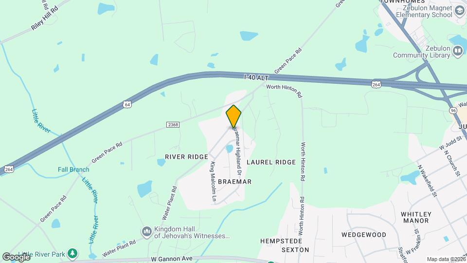 1102 Braemar Highland Dr Mapa y Detalles de la Ubicación