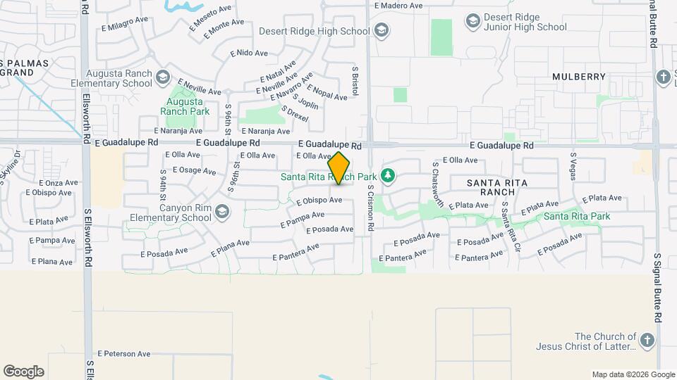 9909 E Onza Ave Mapa y Detalles de la Ubicación