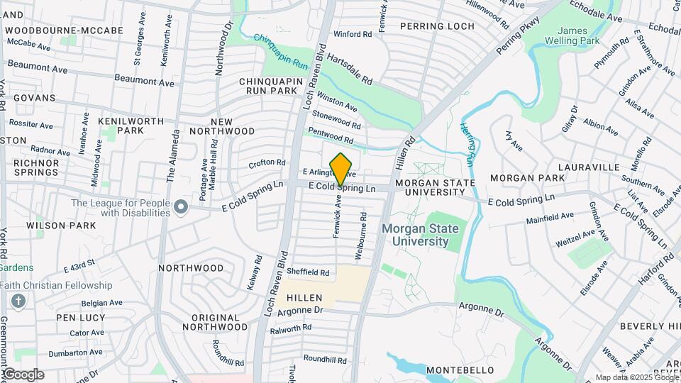 1601 E Cold Spring Ln Map and Location Details