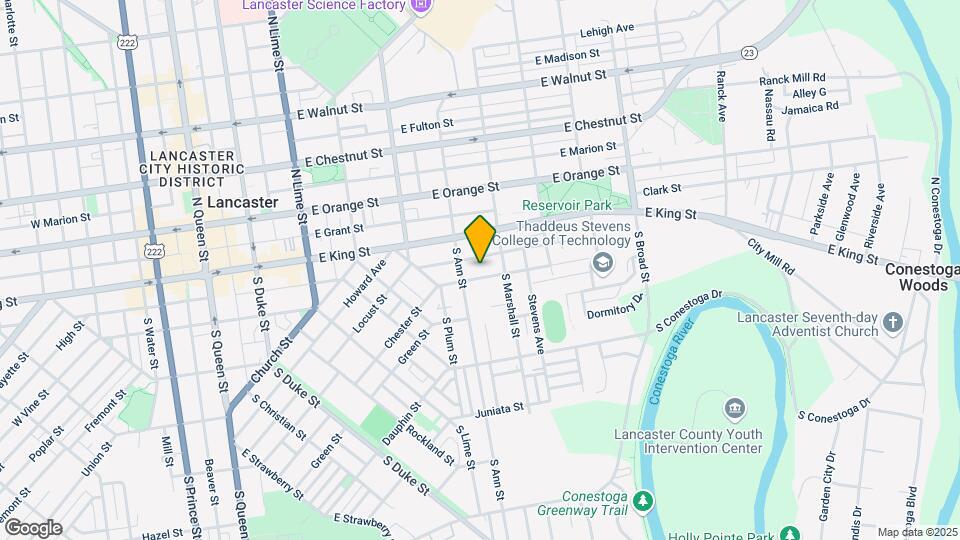 525 East End Ave Map and Location Details
