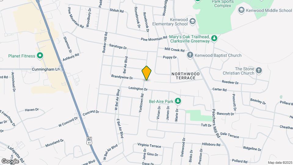 222 Yorktown Rd Map and Location Details