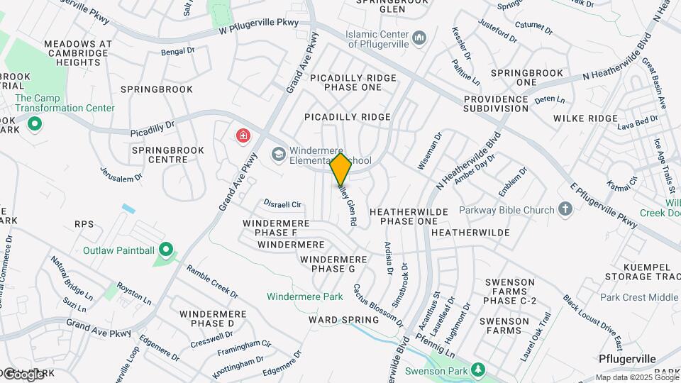 900 Valley Glen Cove Map and Location Details