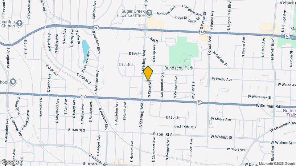 1102 S Crisp Ave Map and Location Details