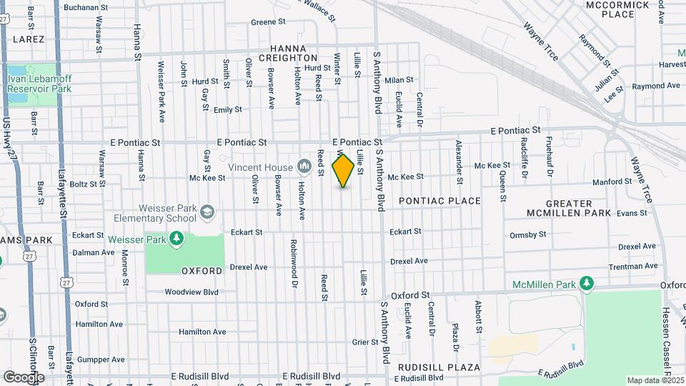 2923 Winter St Map and Location Details