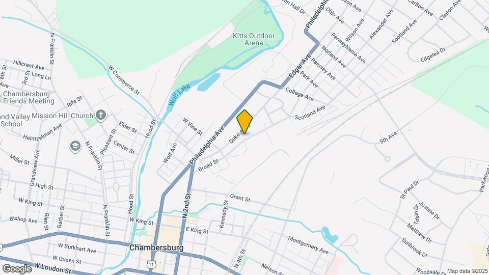 709 Broad St Map and Location Details