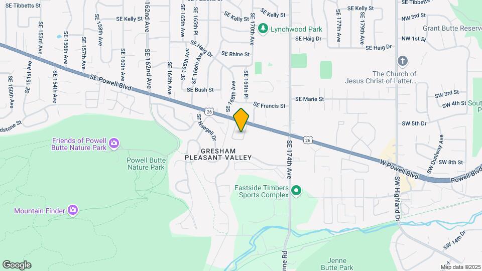 16928 SE Powell Blvd Map and Location Details