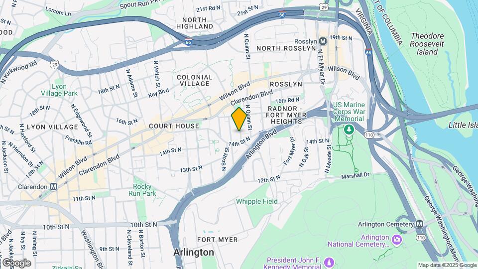 1410 N Rhodes St Map and Location Details