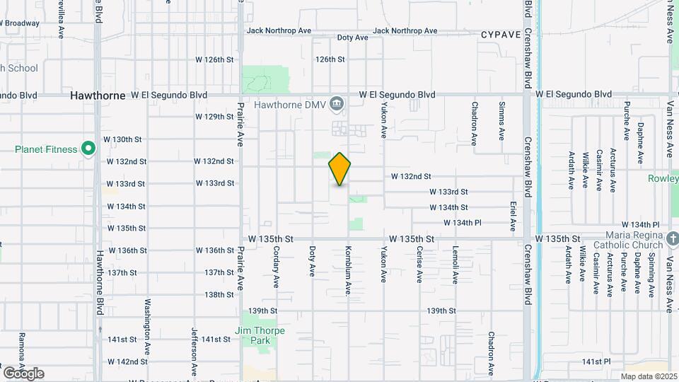 13301 Kornblum Ave Map and Location Details