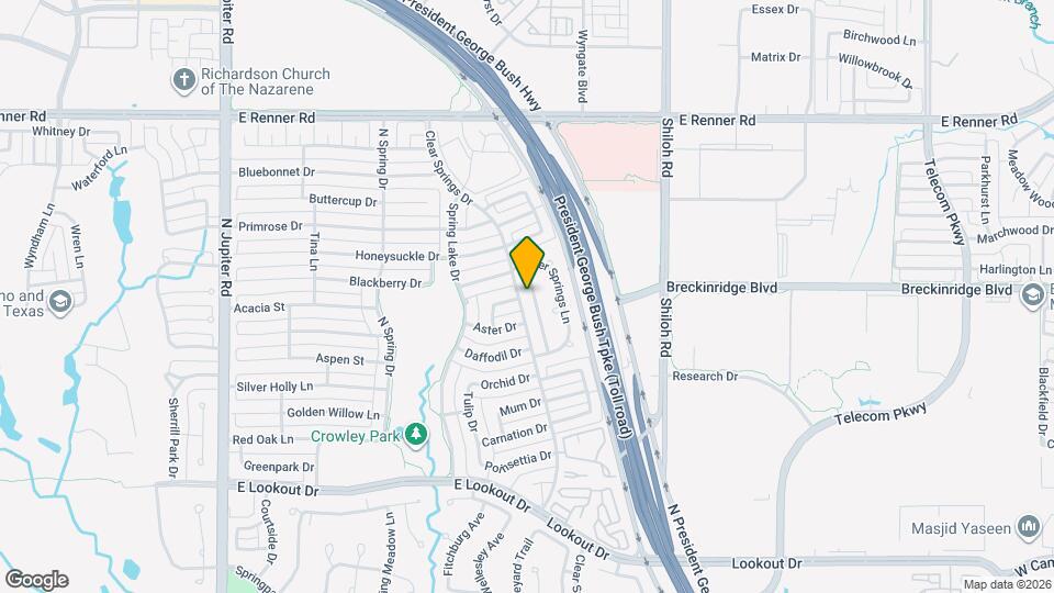 3005 Warm Springs Ln Map and Location Details