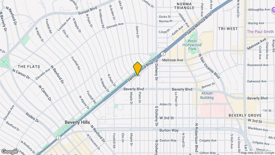 455 N Palm Dr Map and Location Details