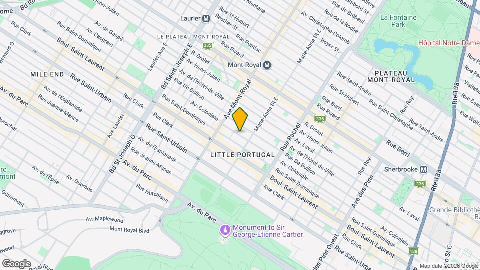 4411 Avenue Coloniale-SI ID1601923P, Unit SI ID1601923P Map and Location Details