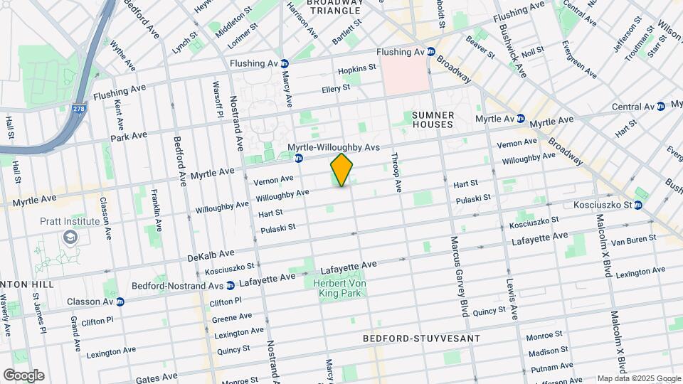 568 Willoughby Ave Map and Location Details